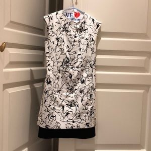 Balenciaga black and white zip up sheath dress. Great condition